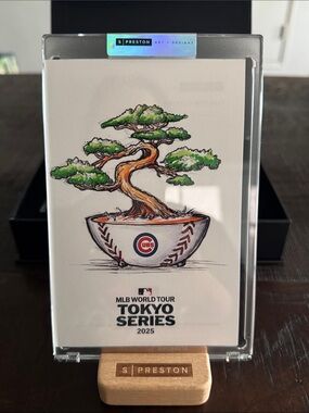 S Preston Art + Designs 2025 Chicago cubs Tokyo series artwork